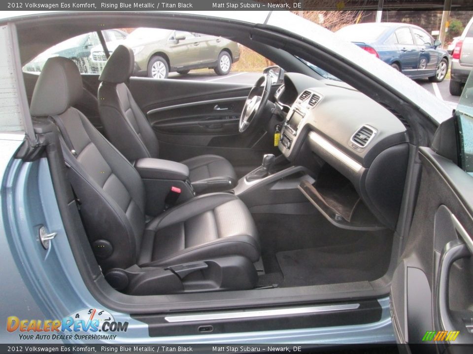2012 Volkswagen Eos Komfort Rising Blue Metallic / Titan Black Photo #19