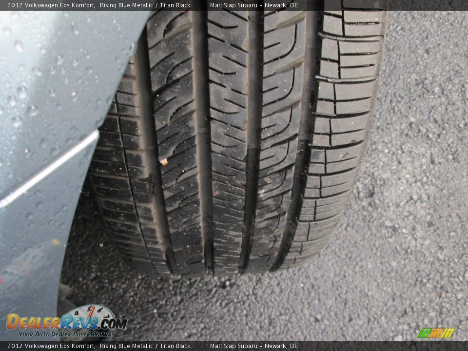 2012 Volkswagen Eos Komfort Rising Blue Metallic / Titan Black Photo #21