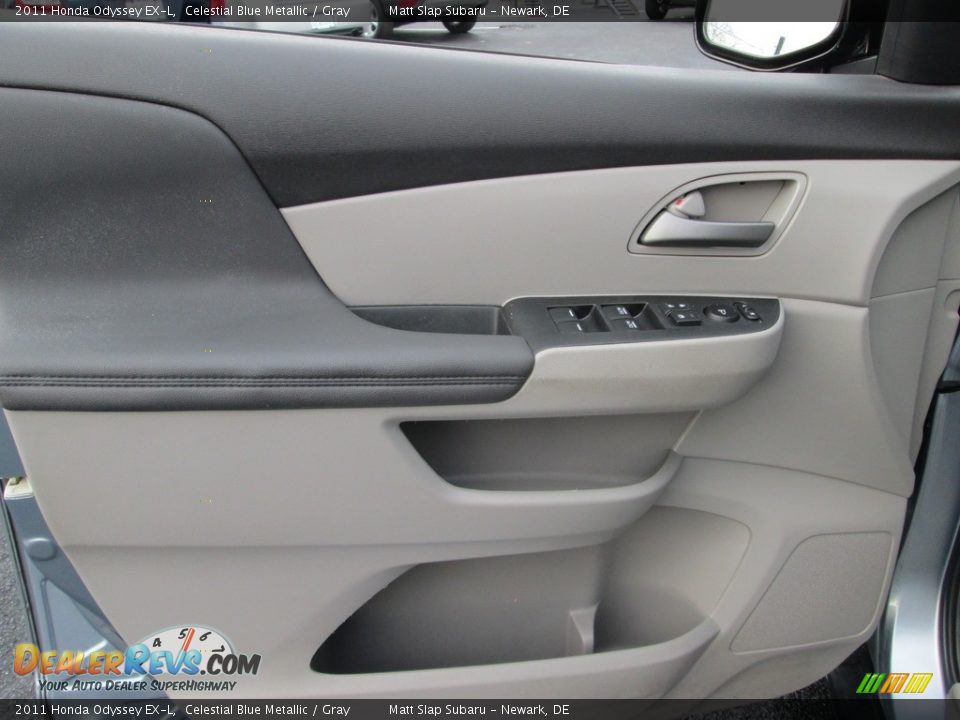 2011 Honda Odyssey EX-L Celestial Blue Metallic / Gray Photo #14