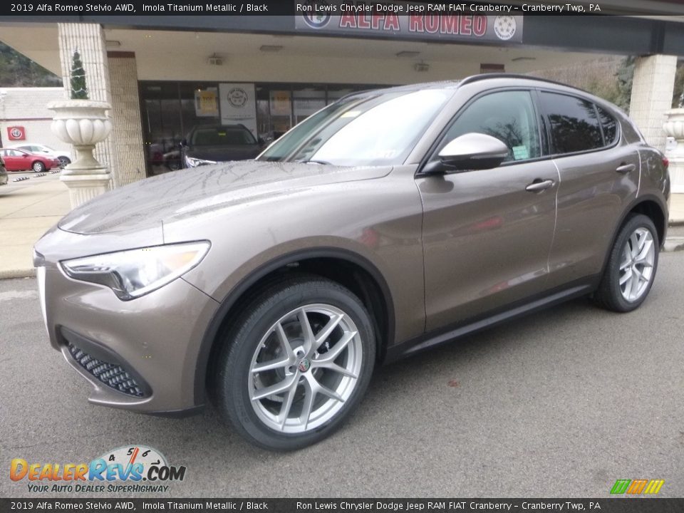 2019 Alfa Romeo Stelvio AWD Imola Titanium Metallic / Black Photo #2