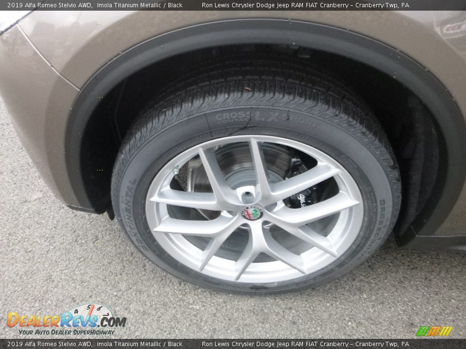 2019 Alfa Romeo Stelvio AWD Imola Titanium Metallic / Black Photo #3