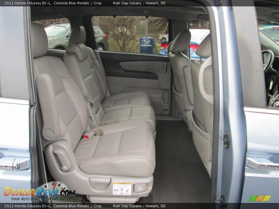 2011 Honda Odyssey EX-L Celestial Blue Metallic / Gray Photo #20