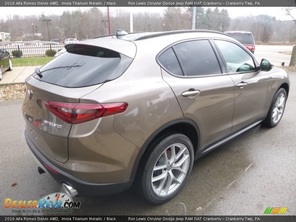 2019 Alfa Romeo Stelvio AWD Imola Titanium Metallic / Black Photo #8