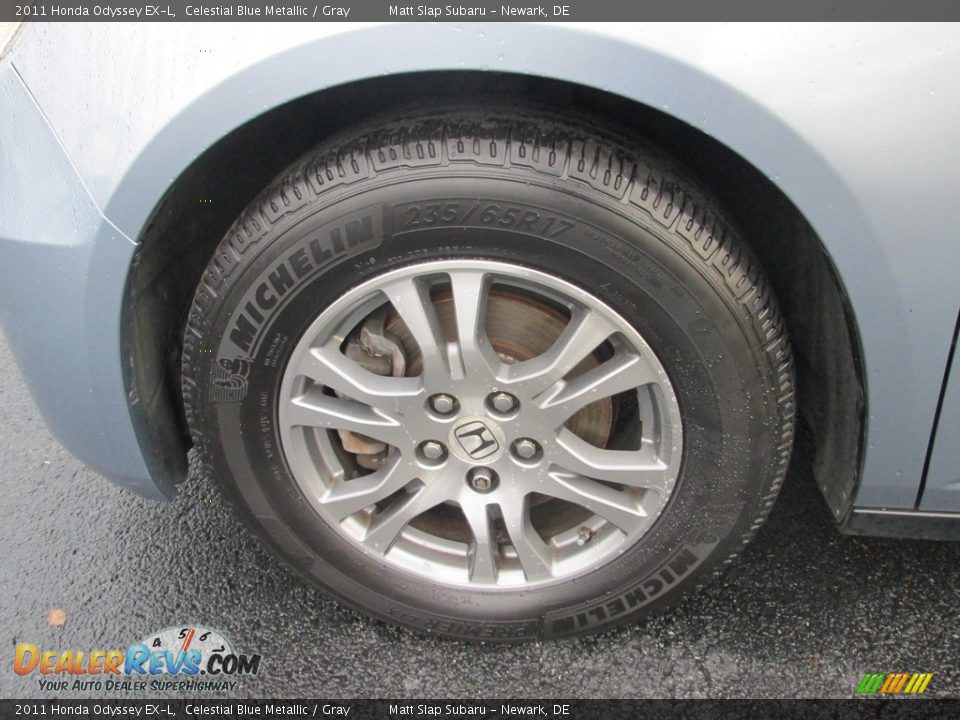 2011 Honda Odyssey EX-L Celestial Blue Metallic / Gray Photo #25