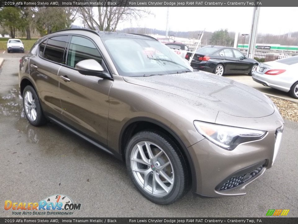 2019 Alfa Romeo Stelvio AWD Imola Titanium Metallic / Black Photo #11