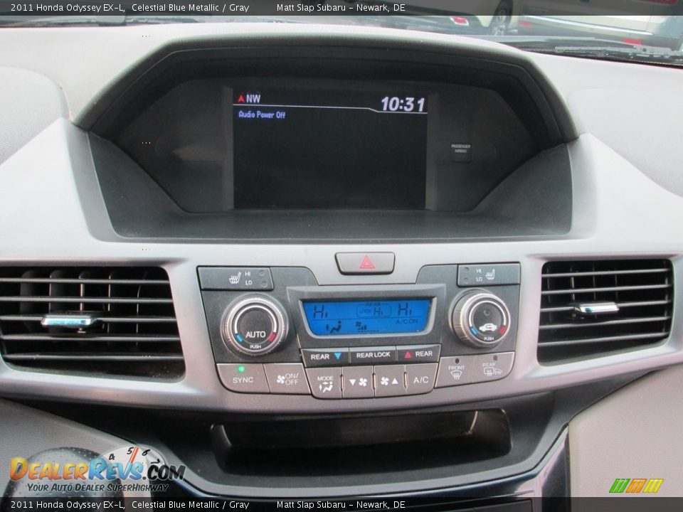 2011 Honda Odyssey EX-L Celestial Blue Metallic / Gray Photo #28