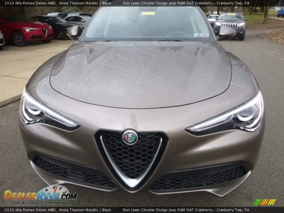 2019 Alfa Romeo Stelvio AWD Imola Titanium Metallic / Black Photo #13