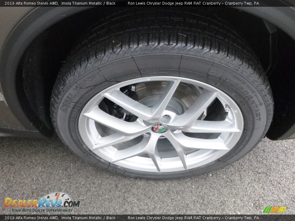 2019 Alfa Romeo Stelvio AWD Imola Titanium Metallic / Black Photo #14