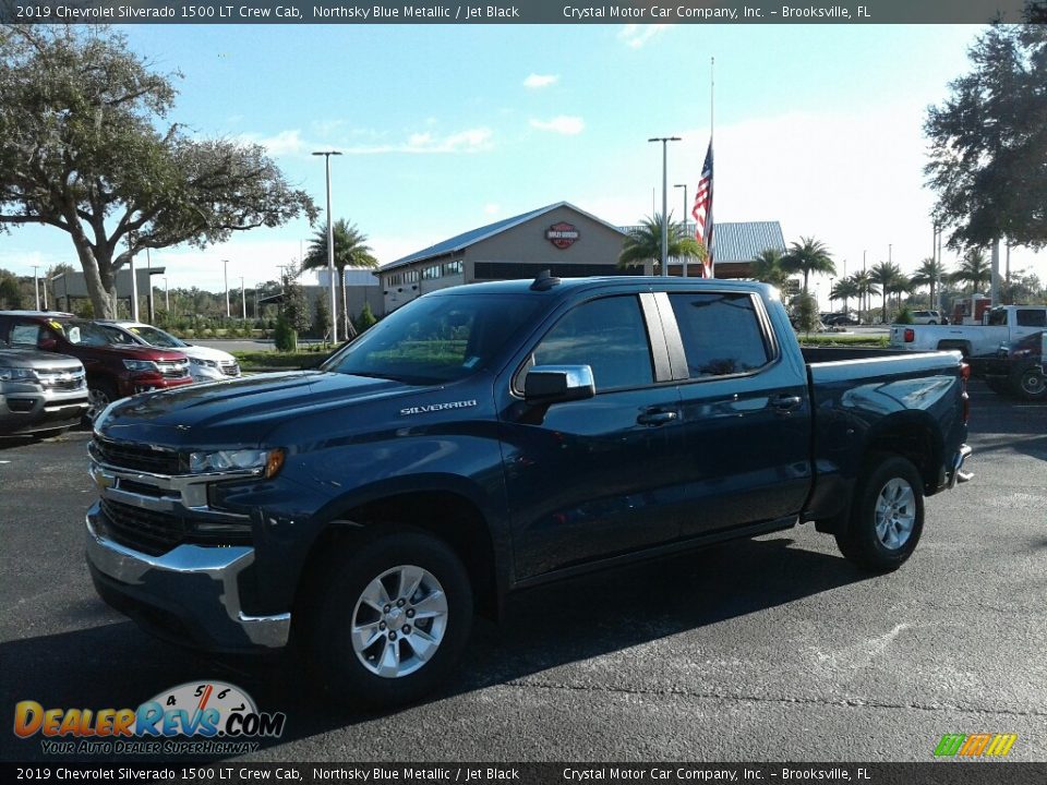 2019 Chevrolet Silverado 1500 LT Crew Cab Northsky Blue Metallic / Jet Black Photo #1
