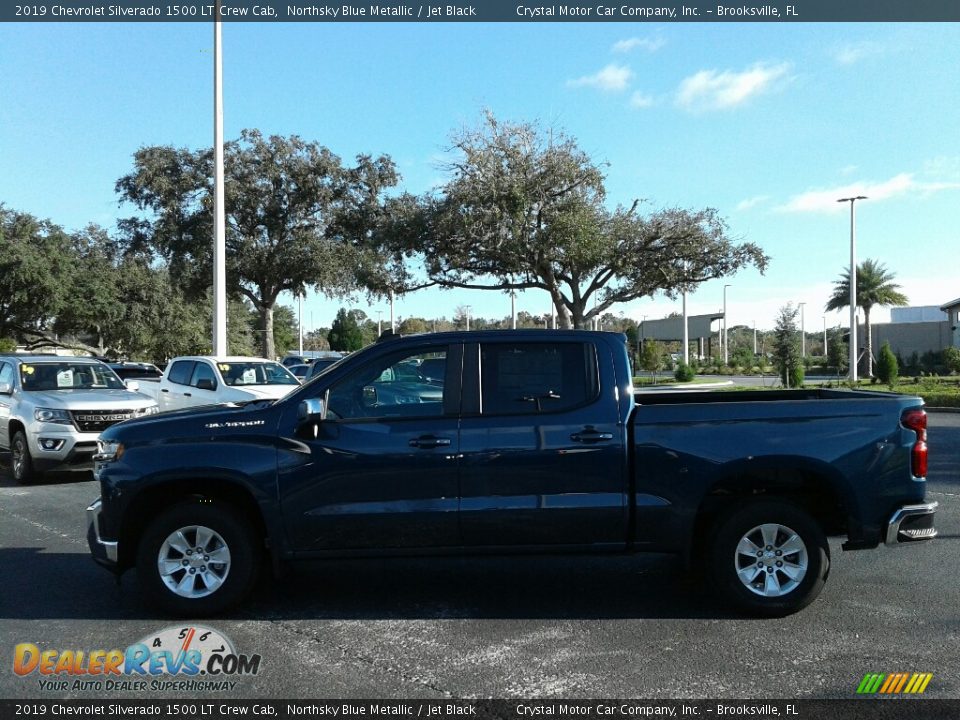 2019 Chevrolet Silverado 1500 LT Crew Cab Northsky Blue Metallic / Jet Black Photo #2
