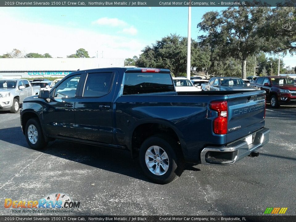2019 Chevrolet Silverado 1500 LT Crew Cab Northsky Blue Metallic / Jet Black Photo #3