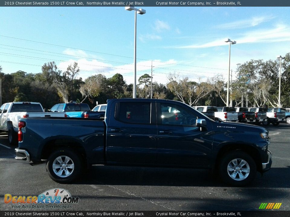 2019 Chevrolet Silverado 1500 LT Crew Cab Northsky Blue Metallic / Jet Black Photo #6