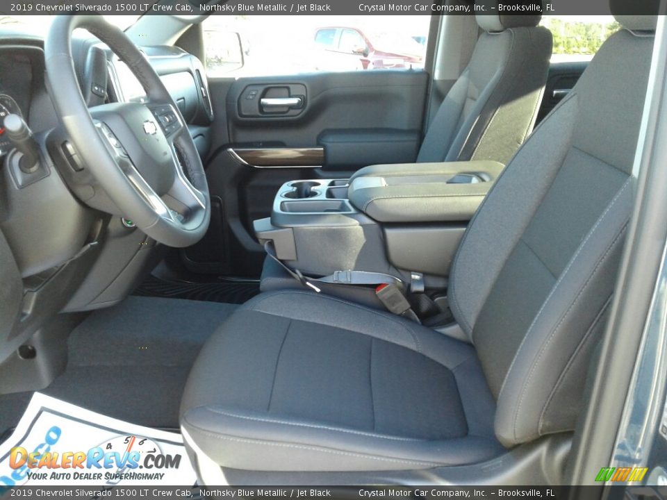 2019 Chevrolet Silverado 1500 LT Crew Cab Northsky Blue Metallic / Jet Black Photo #9