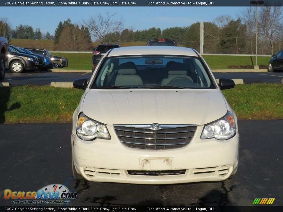 2007 Chrysler Sebring Sedan Stone White / Dark Slate Gray/Light Slate Gray Photo #6