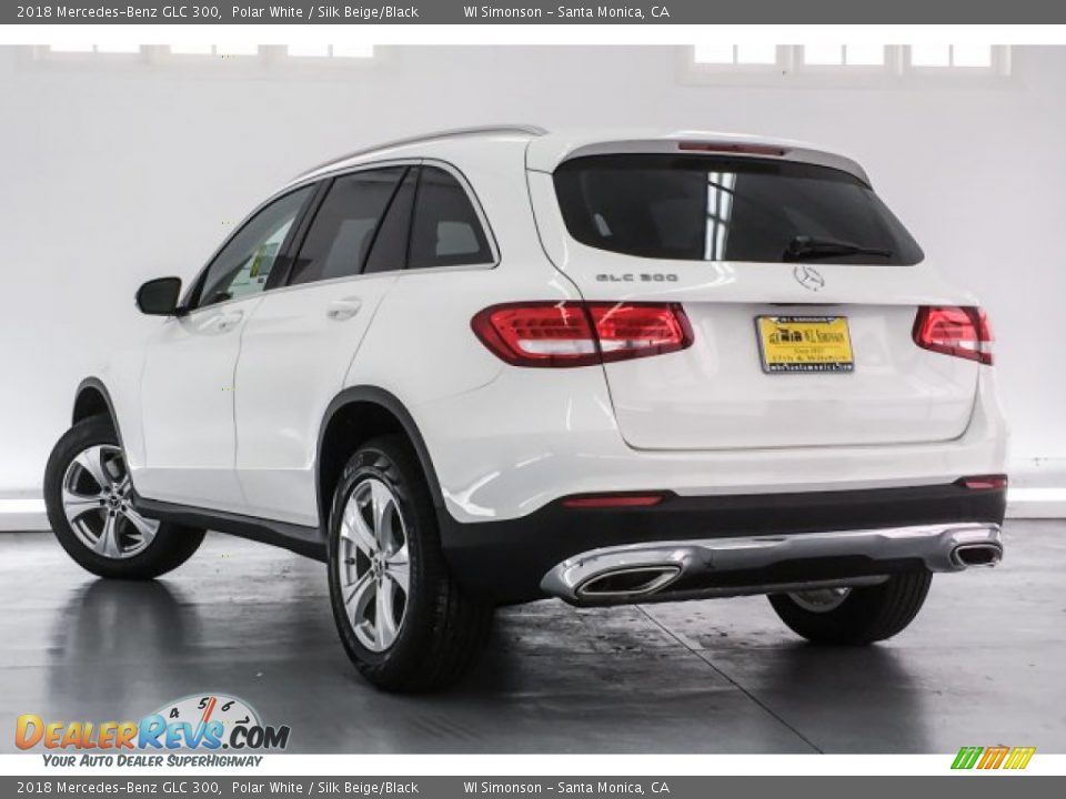 2018 Mercedes-Benz GLC 300 Polar White / Silk Beige/Black Photo #3