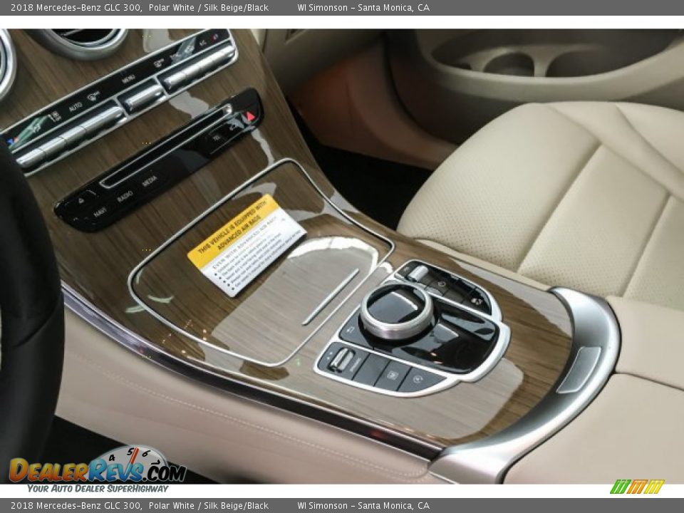2018 Mercedes-Benz GLC 300 Polar White / Silk Beige/Black Photo #7