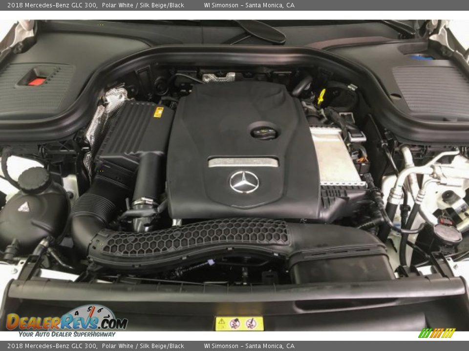 2018 Mercedes-Benz GLC 300 Polar White / Silk Beige/Black Photo #8