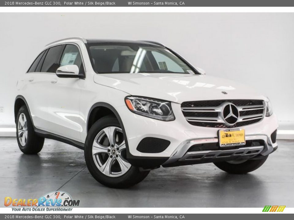 2018 Mercedes-Benz GLC 300 Polar White / Silk Beige/Black Photo #12
