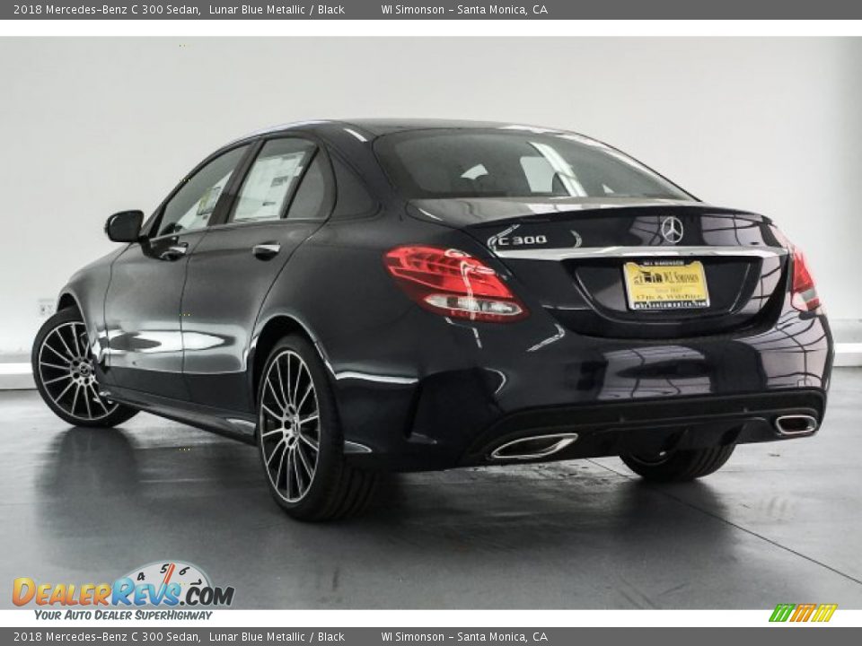 2018 Mercedes-Benz C 300 Sedan Lunar Blue Metallic / Black Photo #3