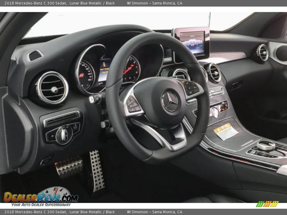 2018 Mercedes-Benz C 300 Sedan Lunar Blue Metallic / Black Photo #6