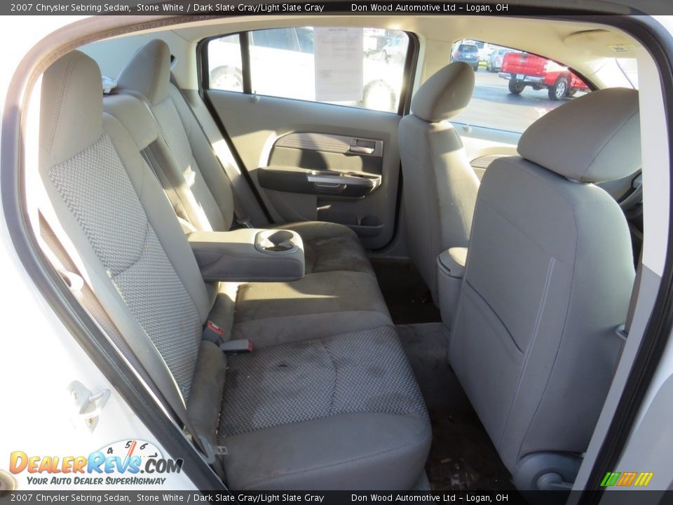2007 Chrysler Sebring Sedan Stone White / Dark Slate Gray/Light Slate Gray Photo #22