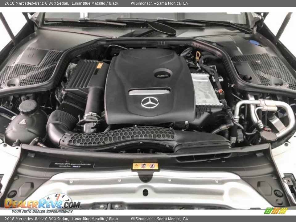 2018 Mercedes-Benz C 300 Sedan Lunar Blue Metallic / Black Photo #8