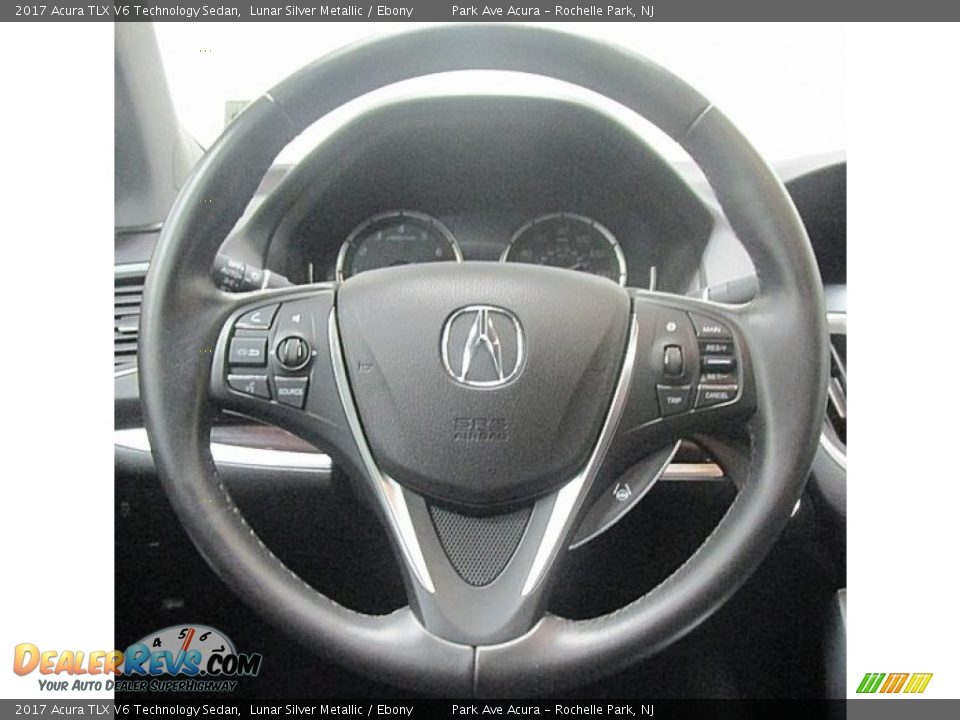 2017 Acura TLX V6 Technology Sedan Lunar Silver Metallic / Ebony Photo #22