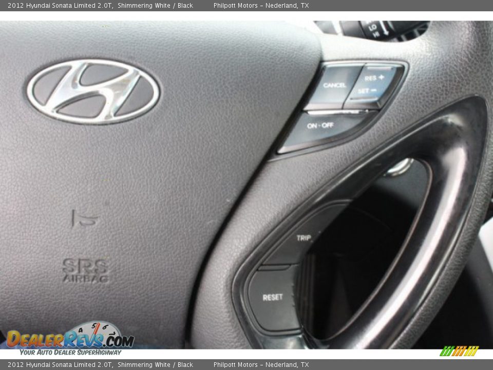 2012 Hyundai Sonata Limited 2.0T Shimmering White / Black Photo #16