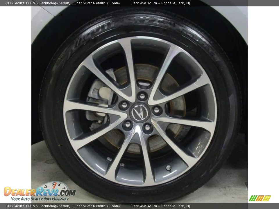 2017 Acura TLX V6 Technology Sedan Lunar Silver Metallic / Ebony Photo #28