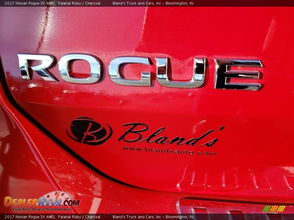 2017 Nissan Rogue SV AWD Palatial Ruby / Charcoal Photo #34