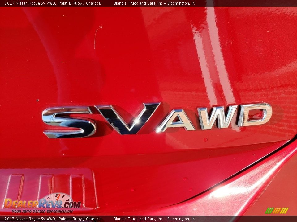 2017 Nissan Rogue SV AWD Palatial Ruby / Charcoal Photo #35