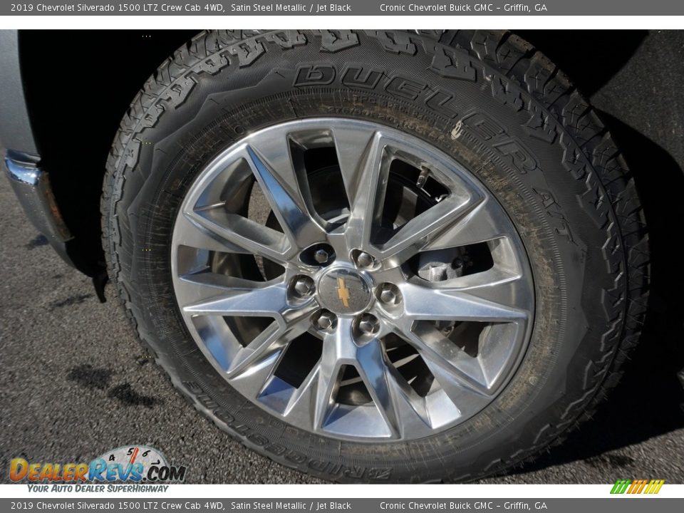 2019 Chevrolet Silverado 1500 LTZ Crew Cab 4WD Satin Steel Metallic / Jet Black Photo #10