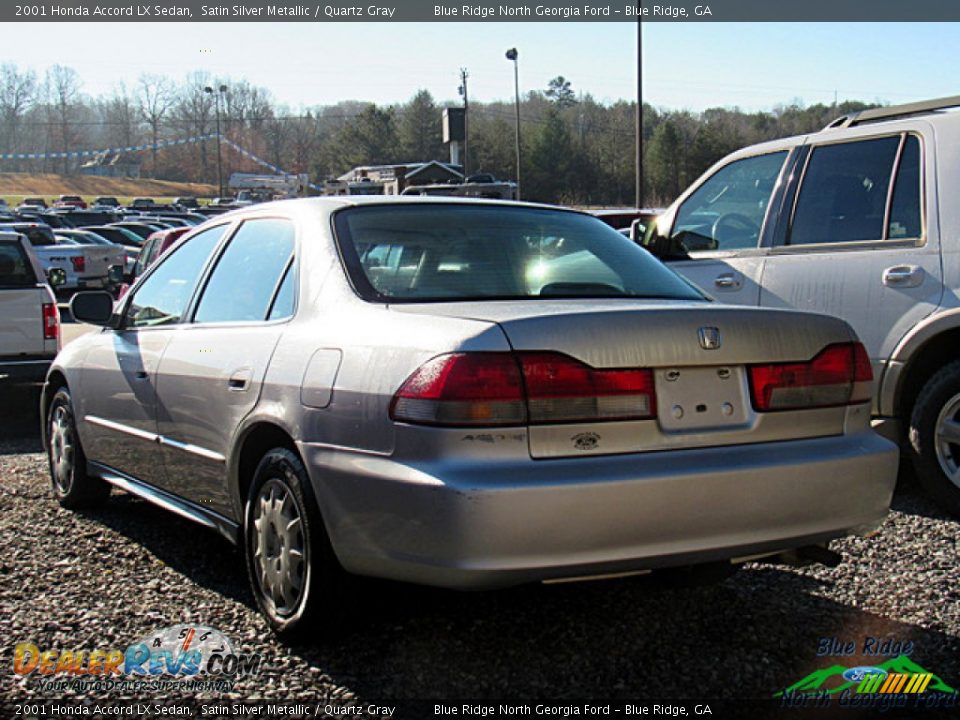 2001 Honda Accord LX Sedan Satin Silver Metallic / Quartz Gray Photo #5