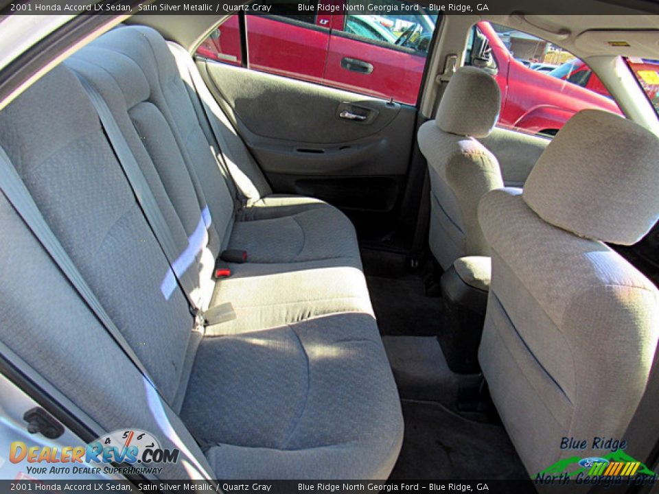 2001 Honda Accord LX Sedan Satin Silver Metallic / Quartz Gray Photo #10