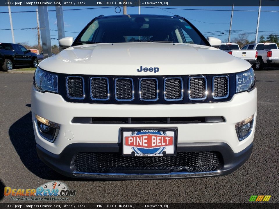 2019 Jeep Compass Limited 4x4 White / Black Photo #2
