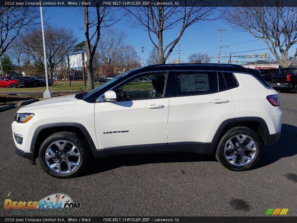 2019 Jeep Compass Limited 4x4 White / Black Photo #3