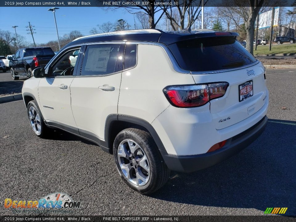 2019 Jeep Compass Limited 4x4 White / Black Photo #4