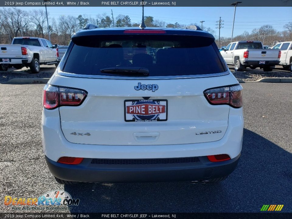 2019 Jeep Compass Limited 4x4 White / Black Photo #5