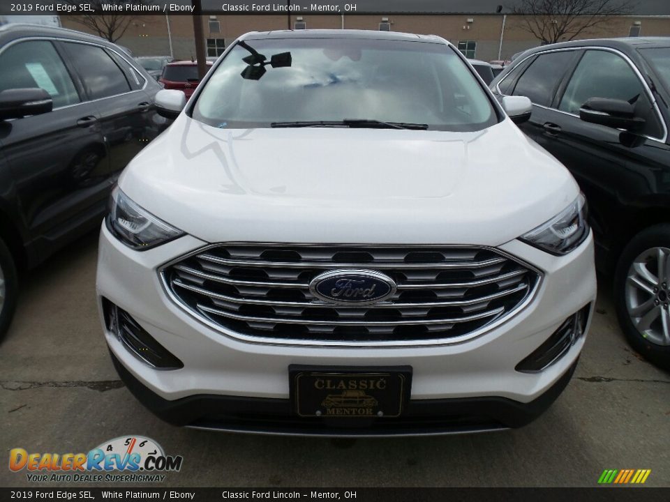 2019 Ford Edge SEL White Platinum / Ebony Photo #2