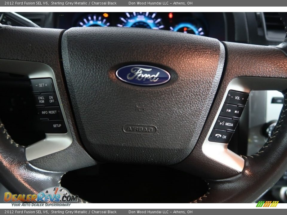 2012 Ford Fusion SEL V6 Sterling Grey Metallic / Charcoal Black Photo #18