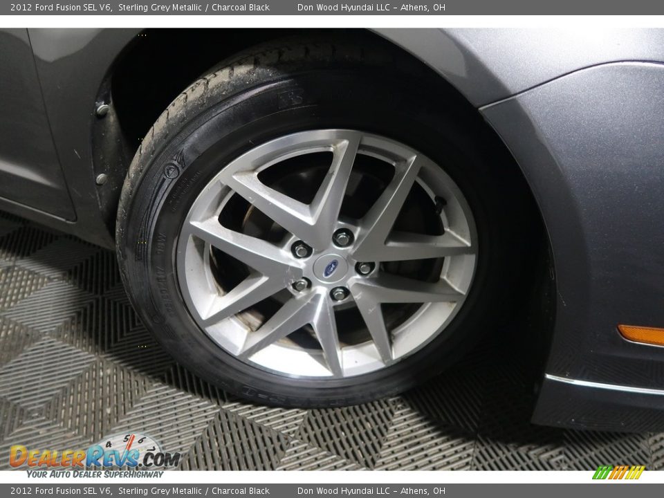 2012 Ford Fusion SEL V6 Sterling Grey Metallic / Charcoal Black Photo #28