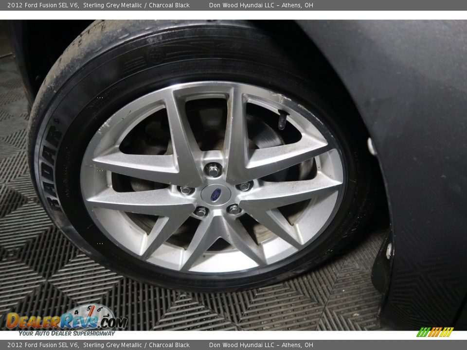 2012 Ford Fusion SEL V6 Sterling Grey Metallic / Charcoal Black Photo #31
