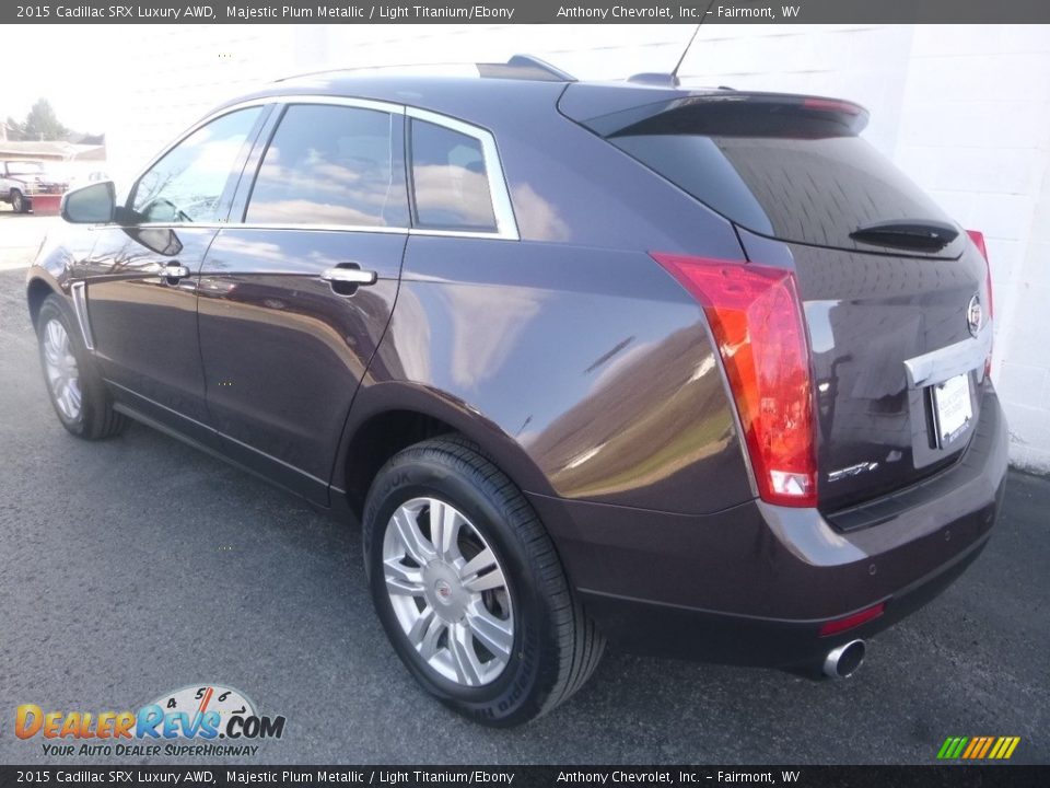 2015 Cadillac SRX Luxury AWD Majestic Plum Metallic / Light Titanium/Ebony Photo #6