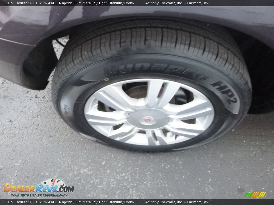 2015 Cadillac SRX Luxury AWD Majestic Plum Metallic / Light Titanium/Ebony Photo #8