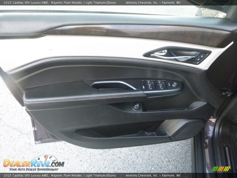 2015 Cadillac SRX Luxury AWD Majestic Plum Metallic / Light Titanium/Ebony Photo #12
