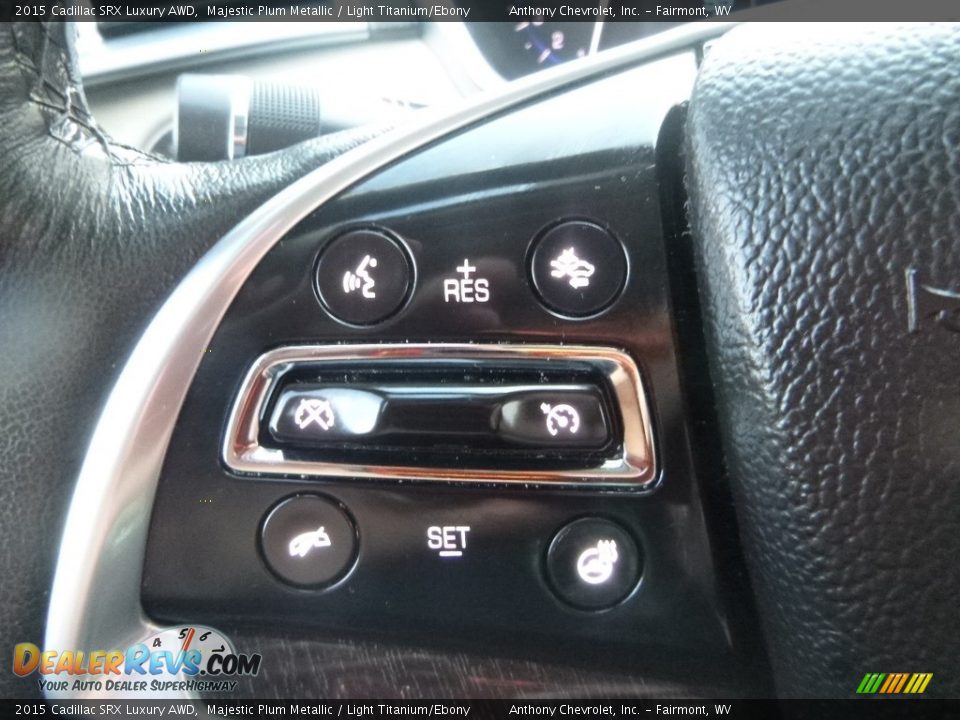 2015 Cadillac SRX Luxury AWD Majestic Plum Metallic / Light Titanium/Ebony Photo #18