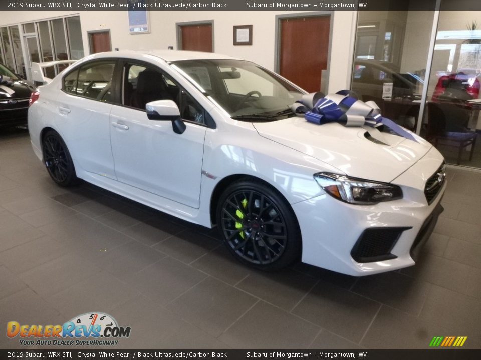 2019 Subaru WRX STI Crystal White Pearl / Black Ultrasuede/Carbon Black Photo #1