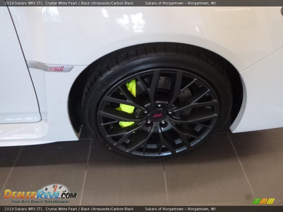 2019 Subaru WRX STI Crystal White Pearl / Black Ultrasuede/Carbon Black Photo #2