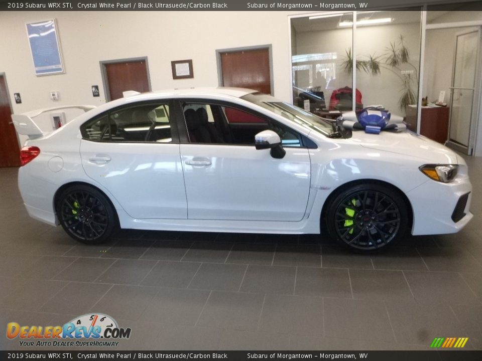 2019 Subaru WRX STI Crystal White Pearl / Black Ultrasuede/Carbon Black Photo #3