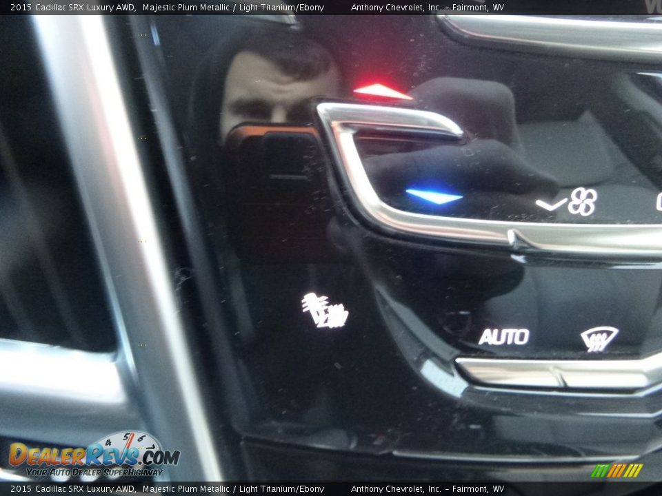 2015 Cadillac SRX Luxury AWD Majestic Plum Metallic / Light Titanium/Ebony Photo #20